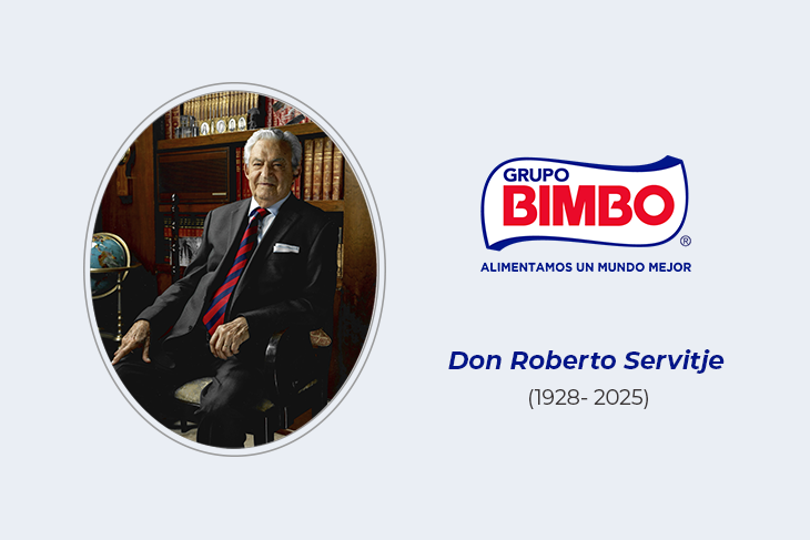 Grupo Bimbo comunica con profunda pena la pérdida de Don Roberto Servitje Sendra