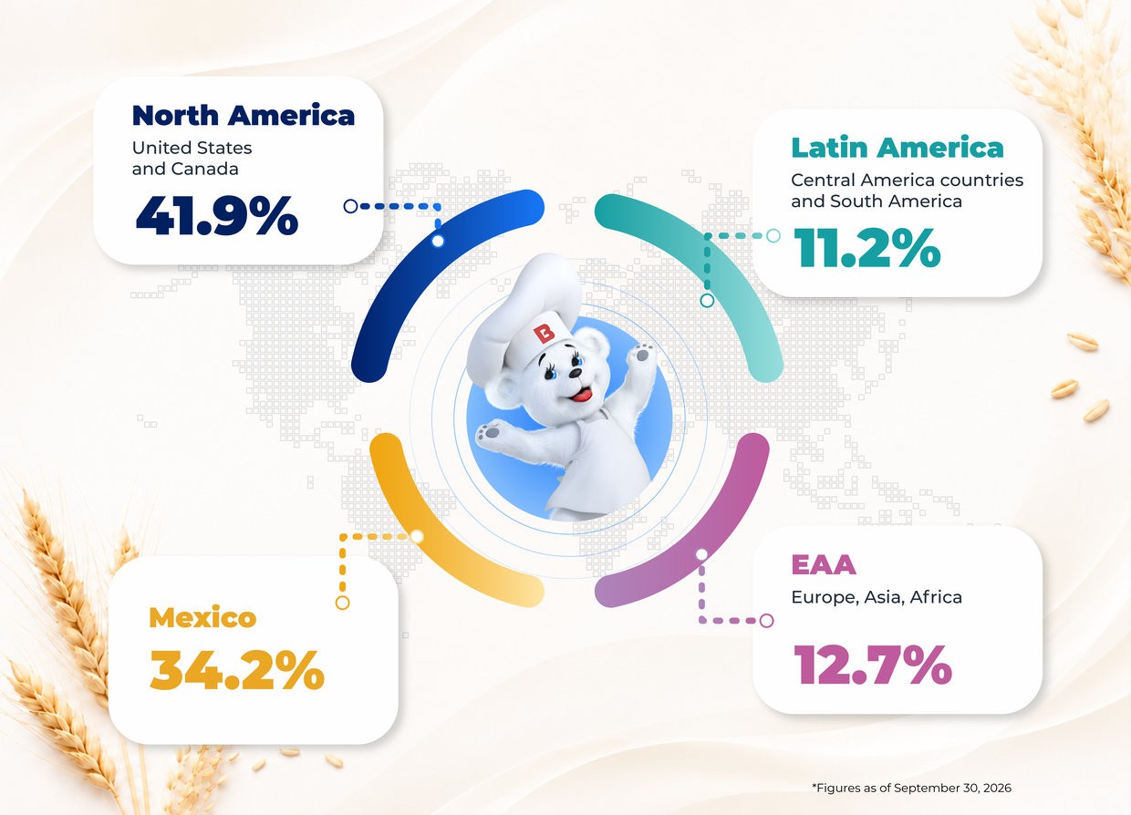 Sales by geographic region