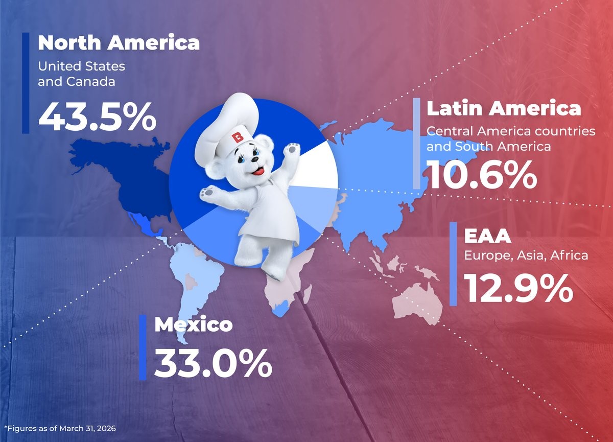Sales by geographic region