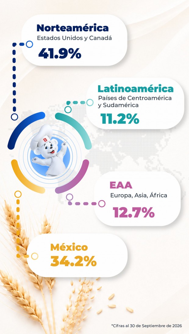 Ventas por región geográfica