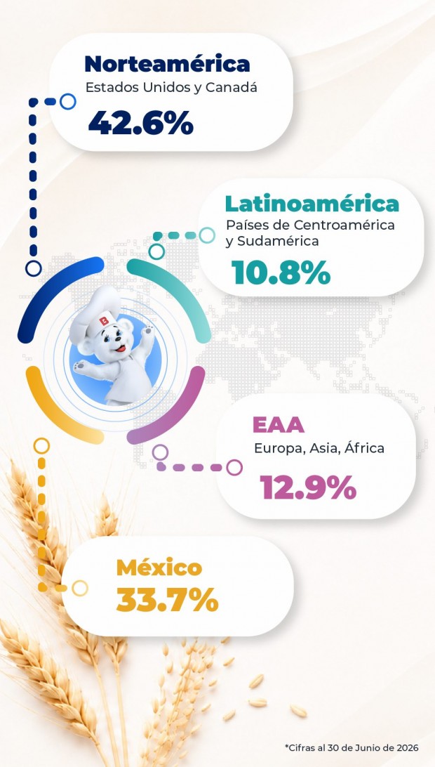 Ventas por región geográfica