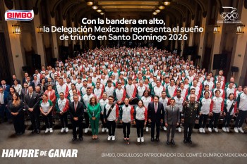 Como orgulloso patrocinador del Comité Olímpico Mexicano, Bimbo participó en la ceremonia oficial de abanderamiento de la Delegación Mexicana 