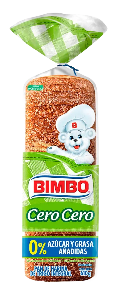 Bimbo Cero Cero bread packaging